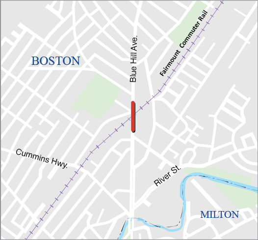 BOSTON: BRIDGE REPLACEMENT, B-16-165, BLUE HILL AVENUE OVER RAILROAD
